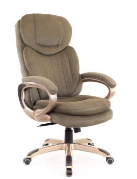 Кресло руководителя Everprof Boss Т, обивка: текстиль, цвет: коричневый